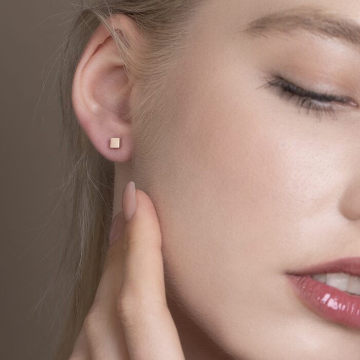 cercei din aur de 14k "catherine"